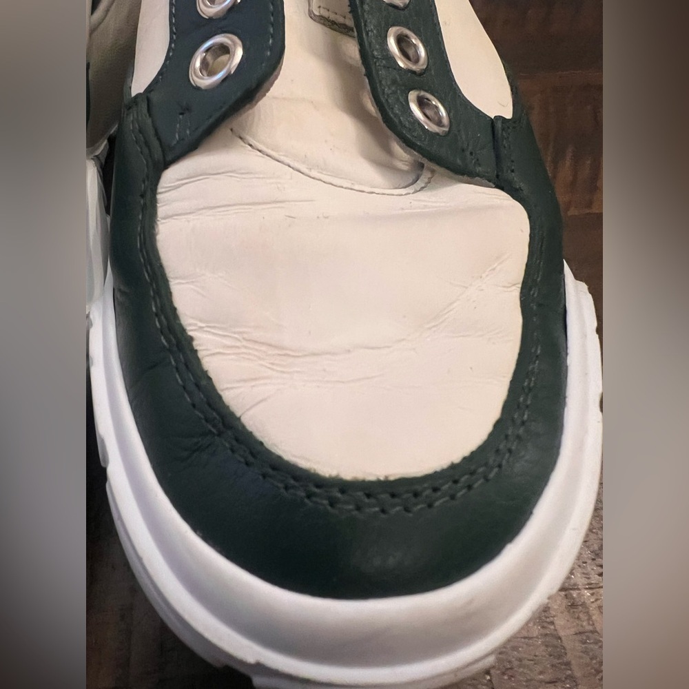 Alexander McQueen Court Sneaker Green White Men’s EU 42 authentic - Picture 15 of 17